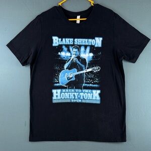 Blake Shelton Back to the Honky-Tonk Tour Black Graphic Tee
